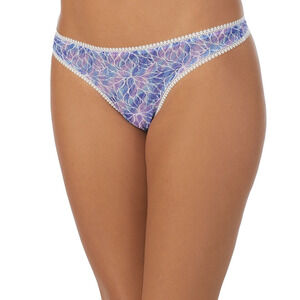 On Gossamer Women Printed Hipster Thong Modern Lace Size S/M